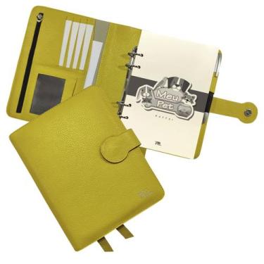 Imagem de Agenda Meu Pet Couro 167-R Raffai Couros, Amarelo