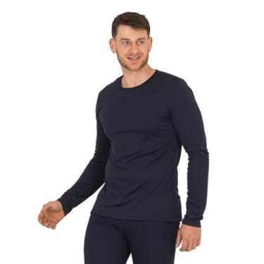 Imagem de Blusa Térmica Masculina Peluciada Segunda Pele Flanelada de Inverno P-