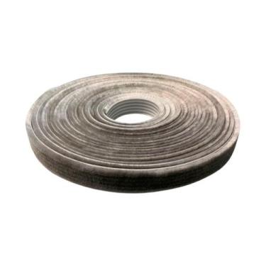 Imagem de ESCOVA FITA VEDAÇÃO 25x7 CINZA ROLO C/10 MTS ENCAIXE JANELA PORTA ALUM