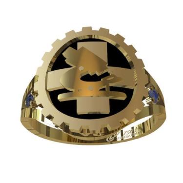 Imagem de Anel De Formatura De Biomedicina Em Ouro 18K - Vieira  Cruz Joias, 28,