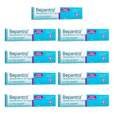 Imagem de Kit 9 Bepantriz Pomada Dermatológica Dexpantenol com 30g