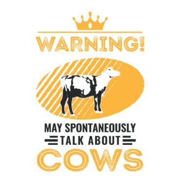 Imagem de Cow Notebook: May Spontaneously Talk About Cows Kuh / 6x9 Inches / 120 graph Sites