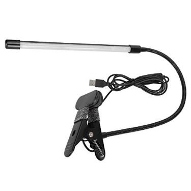 Imagem de Lâmpada de Mesa Led, Lâmpada de Mesa Ajustável, Lâmpada de Leitura Com Brilho Quente e Frio, Tubo único Preto, Lâmpada de Mesa Alimentada por Usb para Estudo