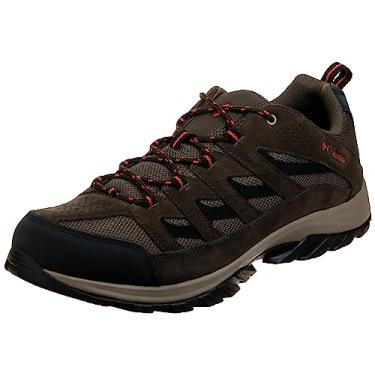 Imagem de Columbia Tênis de caminhada masculino Crestwood, Marrom camuflado/onda de calor, 9.5 Wide