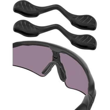 Imagem de Bowyer 2 pares de protetores de nariz de substituição compatíveis com óculos de sol Oakley Resistor - Preto
