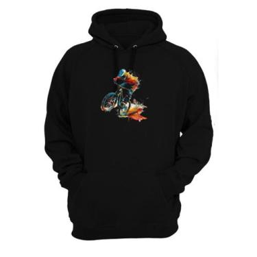 Imagem de Blusa Moletom Infantil Canguru Abrido De Frio Bike Esporte Radical - D