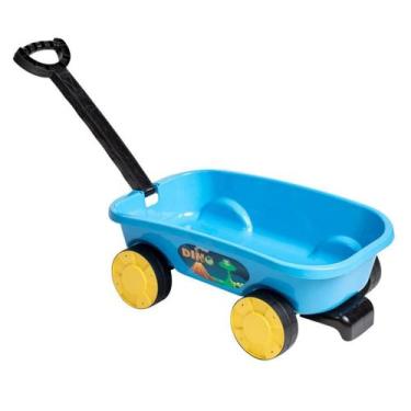 Imagem de Brinquedo infantil carrinho de puxar truck dinossauro e unicornio  sty