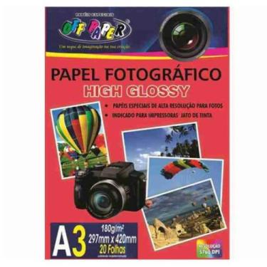 Imagem de Papel Fotografico Glossy A3 Off Paper 180g 20fls
