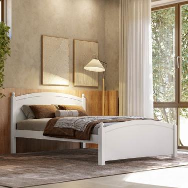 Imagem de Cama De Casal Em Madeira Pinus e Mdf 22 Woodstore