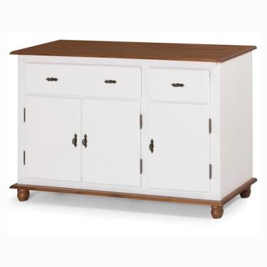 Imagem de Buffet Balcão de Cozinha de Madeira Antique 146 cm com 3 Portas e 2 Ga