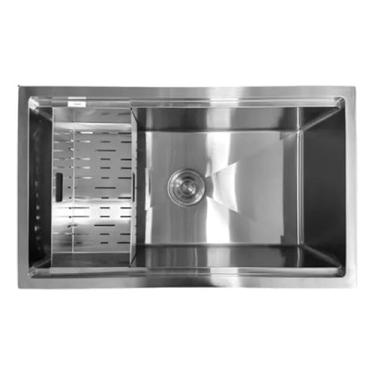 Imagem de Cuba Inox Support Sobrepor Embutir 83x45 Escorredor Alça