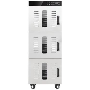 Imagem de Desidratador de Alimentos Profissional com 36 Bandejas em Aço Inoxidável e Controle de temperatura, 110V 2400W, TECHTONGDA, Prata