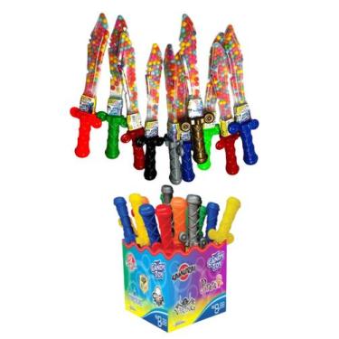Imagem de Espada com Balinhas Confeitos Candy Toy 10un x 30gr - Genérica