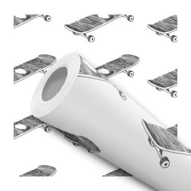 Imagem de Papel de Parede Adesivo Branco Geométrico Triângulos Moderno Quarto Sa