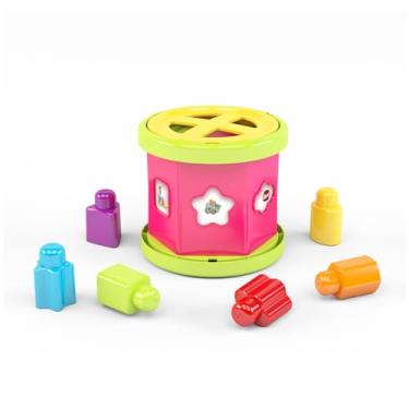 Imagem de Roda Educativa ROSA Viva Brincar da Dismat - Brinquedo Interativo com Atividades para Desenvolvimento Motor e Cognitivo, Colorido e Seguro, Ideal para Crianças a Partir de 18 Meses