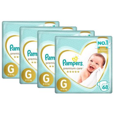 Imagem de Kit fralda pampers premium care G - 272 unidades