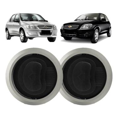 Imagem de Difusor Ar Central Lateral Celta Prisma (2Un) Prata