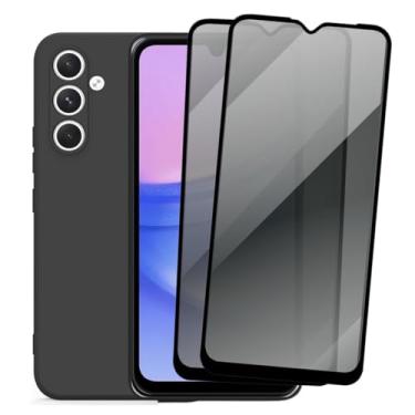 Imagem de Kit Capa Capinha Aveludada Anti Impacto e 2 Película De Privacidade Para Samsung Galaxy A15