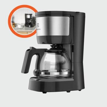 Imagem de Cafeteira elétrica inox ECM10 127V maquina de café pequena - Electrolu