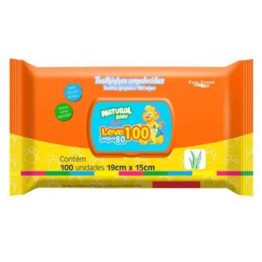 Imagem de Toalha Umedecida Natural Baby leve 100 Pague 80 Flip Top Espeial, 1uni