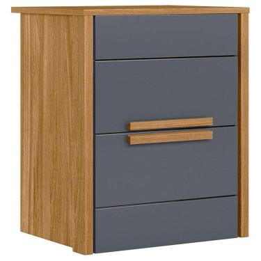 Imagem de Mesa de Cabeceira Dhara Freijó Cinza - Moval