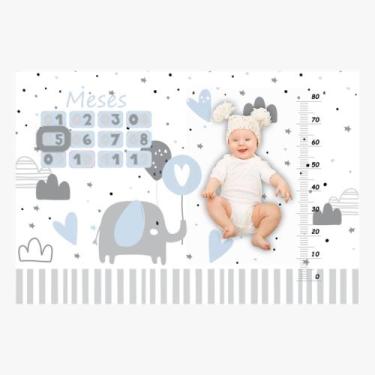 Imagem de Cenario Tapete Mesversário Para Bebe Menino E Menina - Miguel Baby, Be