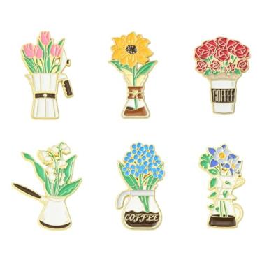 Imagem de Airssory Estilos mistos de flor de abelha tarô fita de viagem broches de liga metálica para roupas faça você mesmo, mochila, chapéus, jaquetas, artesanato, Sem Pedra Preciosa