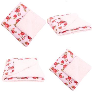 Imagem de Coberdrom Edredom com Sherpa para Bebê Floral 1 Peça - Amora Enxovais,