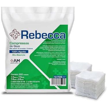 Imagem de Compressas de Gaze 7,5 X 7,5 13F Rebecca (C/500)