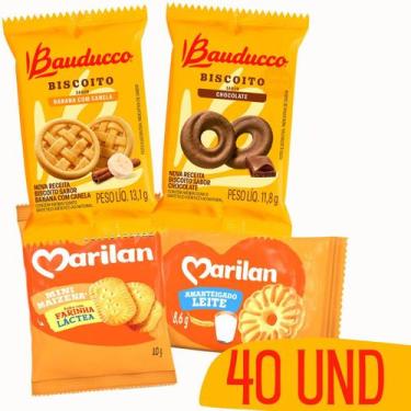 Imagem de 40un Biscoitos Amanteigados Em Sachê Marilan Bauducco 11g