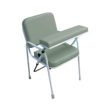 Imagem de Cadeira de Coleta de Sangue Comfort Com Suporte de Braço Frontal Verde