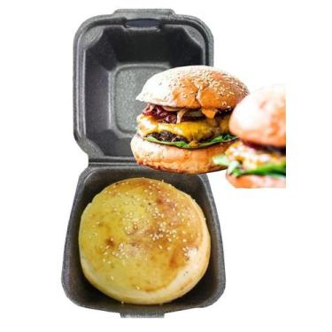 Imagem de Hamburgueira H-01 De Isopor Pequena H01 Preta 1 Fardo C/400 - Ultra