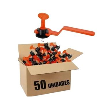 Imagem de Kit Nivelador de Piso Reutilizável com Rosca para Porcelanato e Cerâmica – 50 Peças