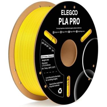 Imagem de Filamento para impressora 3D ELEGOO PLA PRO 1,75 mm amarelo 1 kg