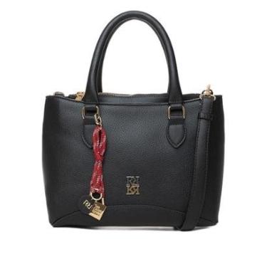 Imagem de Bolsa Feminina Rafitthy Tote Média 3 Compartimentos Preto-Feminino