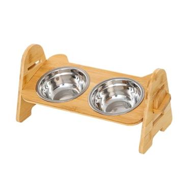 Imagem de Pratos De Comida Para Cães Elevados - Comedouro Elevado Para Água E Comida De Pet | Ajustável Em Altura Antiderrapante De Para Cães Pequenos Médios Grandes Idosos Exterior Casa Apartamento