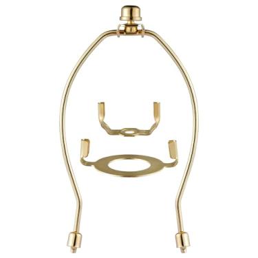 Imagem de Suporte de harpa para abajur de 20,32 cm, Harpa para lâmpada serve para adaptador UNO base de luz E26, Adaptador de encaixe UNO Conjunto Finial, Adaptado a todos os estilos de cúpula da lâmpada, lâmpa