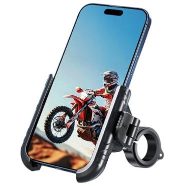 Imagem de Thlevel Suporte de celular para bicicleta, sem bloco, para câmera de motocicleta, trava rápida, rotação de 360° para iPhone 16 Pro Max para smartphone Samsung S25 Ultra de 5,4 polegadas - 7,2