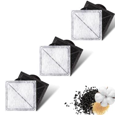 Imagem de Jiaxix Substituição de filtros de fonte para animais de estimação de 6,3 cm, compatível com PetSafe Outlast Pumpless Pet e para fontes de água Viva Pet, 6 pacotes