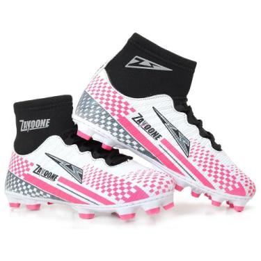 Imagem de Chuteira campo original Zayoone lançamento, Rosa, 39