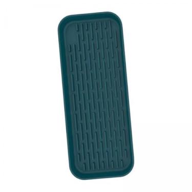 Imagem de ＫＬＫＣＭＳ 2x Bandeja de Silicone Bandeja de Gotejamento Tapetes Protetores à Prova D'água Pia de Cozinha Bandeja de Armazenamento