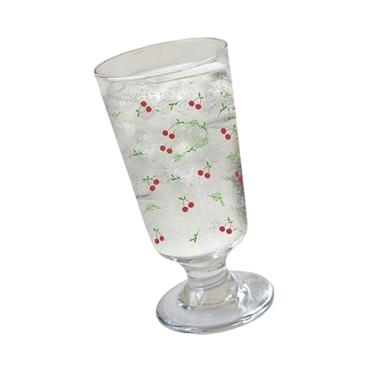 Imagem de Llazsybz Tigela de Vidro Transparente, Copo para Sorvete, Pratos para Sorvete, Tigela para Ninharias, Copos com Pés para Cereais, Salada,