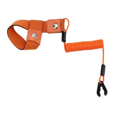 Imagem de Mqetly Interruptor de Segurança para Barco, Cordão de Segurança para Pulso, Cinto de Segurança para Corte de Motor, Cordas de Segurança para Motor de Popa Ma, Laranja
