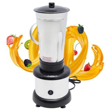 Imagem de Liquidificador Industrial Potente 2 Litros Alta Rotação 800w Aço Inoxi