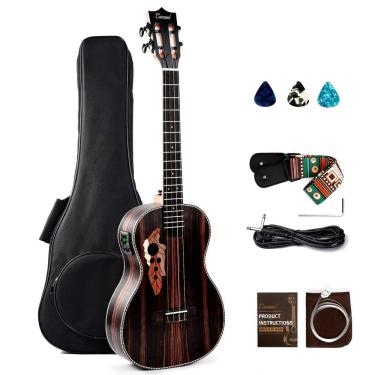 Imagem de Ukulele Barítono Caramel CB904 Ebony Wood LCD Electric