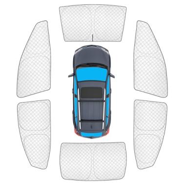 Imagem de KMF 6 peças de persianas de janela completa para acessórios Toyota Camry 2025 2026, capas de janela de carro, para-sol para para-brisa lateral, viseira de sol com bloqueio de UV e blackout de
