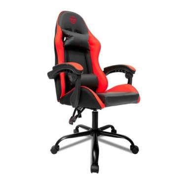 Imagem de Cadeira Gamer TGT Heron | Preta e Vermelha | TGT-HR-BRD01