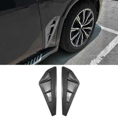 Imagem de Acessórios para divisor de ventilação de admissão de ar do para-choque dianteiro do carro compatíveis com X5 G05 M Sport 2019-2022 Capa divisor de para-choque acabamento de ventilação (aparência de