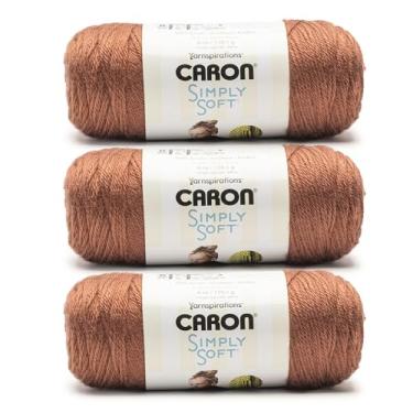 Imagem de Caron Fio Sienna Simply Soft – Pacote com 3 unidades de 170,1 g/6 oz – 100% acrílico – #4 penteado (médio) – 300 metros – Tricô/crochê