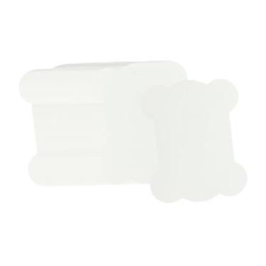 Imagem de Colaxi 100x Bobinas de Fio Dental Suporte de Linha Carretel Enrolador de Linha Cartão Bobinas de Bordado Organizador de Fio Dental, Branco